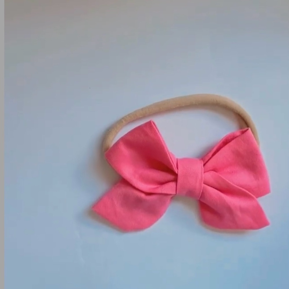Pink Bow Headband for Kids